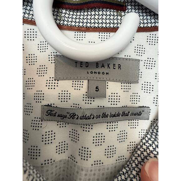 Ted Baker London Men’s Subik Slim Fit Sport Shirt  size 5 (XL) - Picture 8 of 14